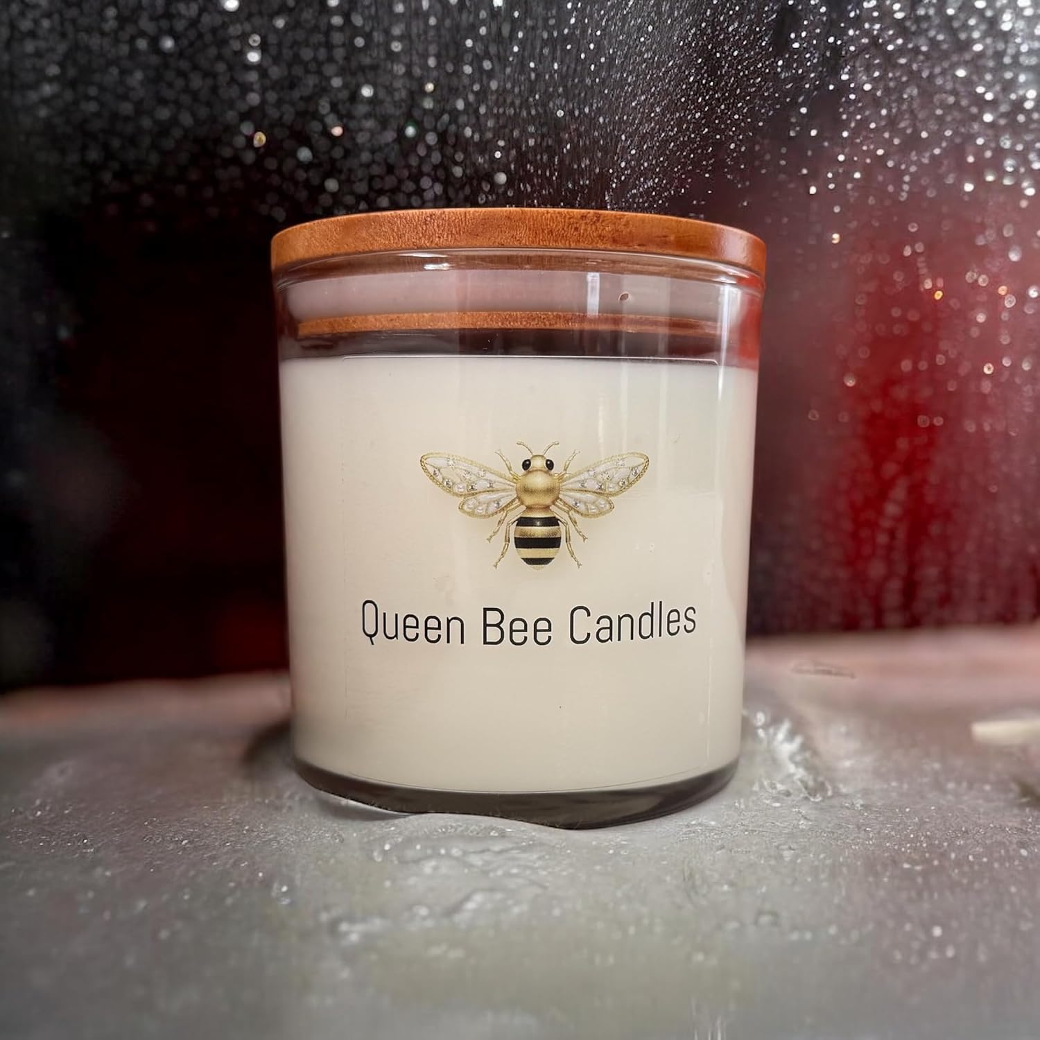 Scented Jar Candle, Coconut Soy Wax Blend with Wooden Lid (Cinnamon Stick)