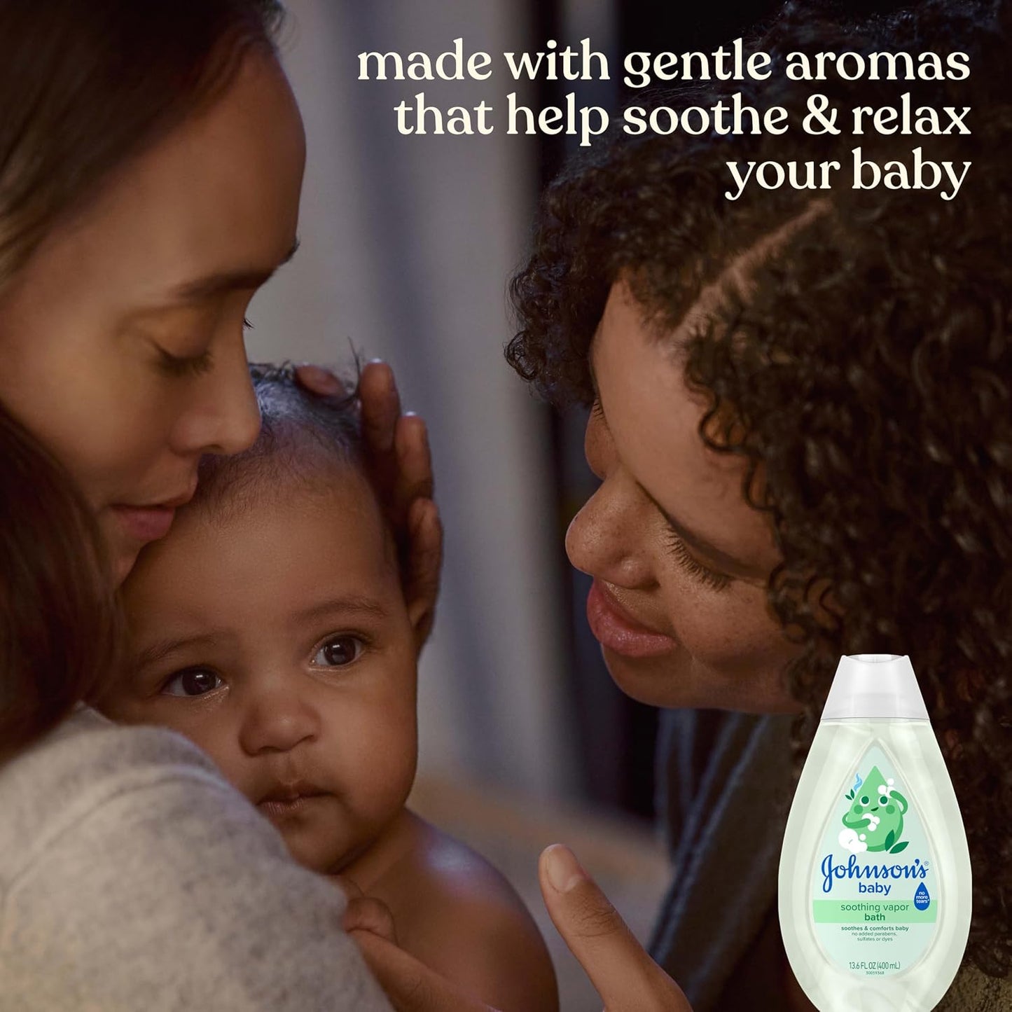 Johnson's Baby Soothing Vapor Bath with Calming Aromas to Relax Babies, Gentle No More Tears Formula, Soothes & Comforts Baby, Hypoallergenic, No Added Parabens, Sulfates & Dyes, 13.6 fl. oz