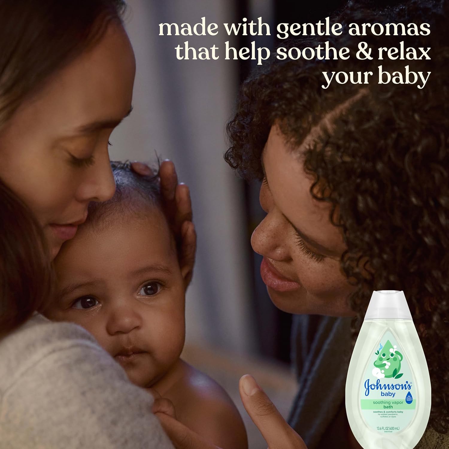 Johnson's Baby Soothing Vapor Bath with Calming Aromas to Relax Babies, Gentle No More Tears Formula, Soothes & Comforts Baby, Hypoallergenic, No Added Parabens, Sulfates & Dyes, 13.6 fl. oz