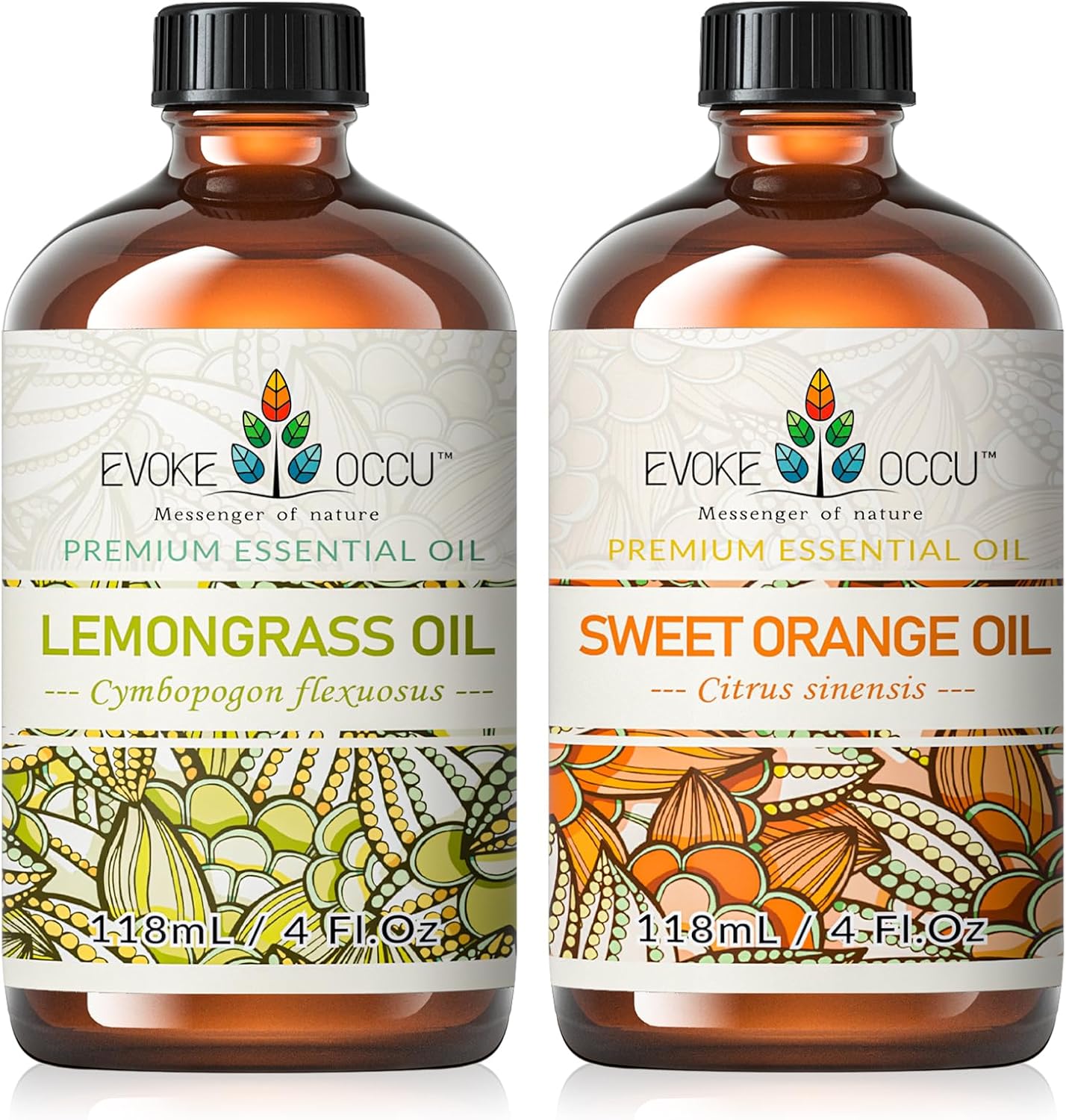 EVOKE OCCU Lemongrass Essential Oil and Sweet Orange Essential Oil - 4 Fl Oz