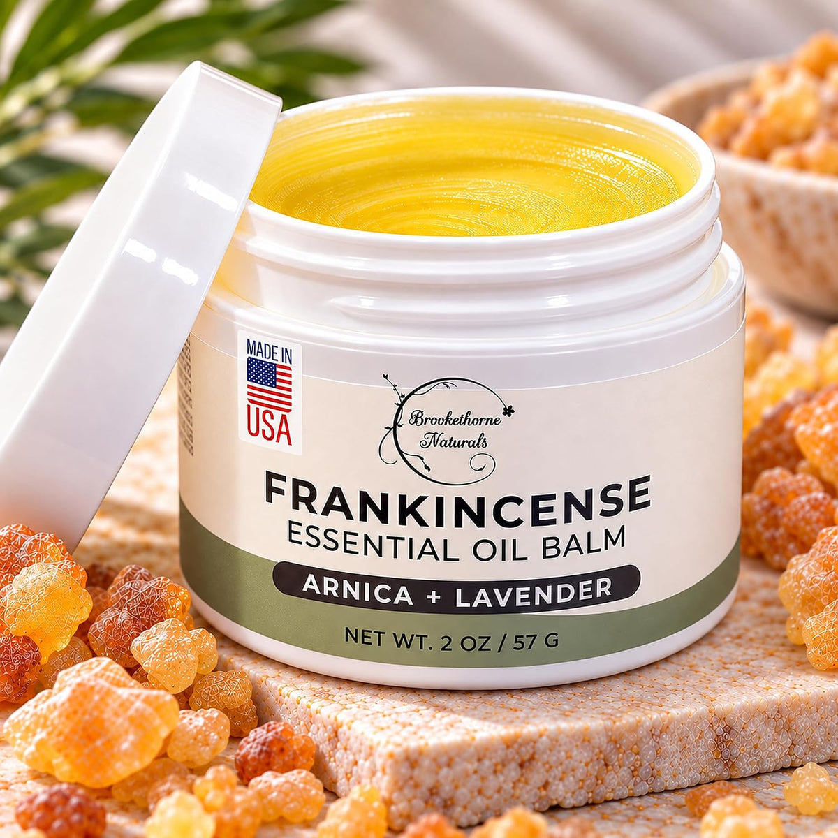Brookethorne Naturals Frankincense Balm with Arnica Montana 2oz