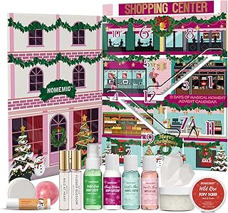 Beauty Advent Calendar 2025 for Adults Women & Teen Girls, 12 Days Bath and Body Christmas Gifts Sets for Women, 12pcs Spa Gift Baskets for Her, Skincare Beauty Gifts Box Kit