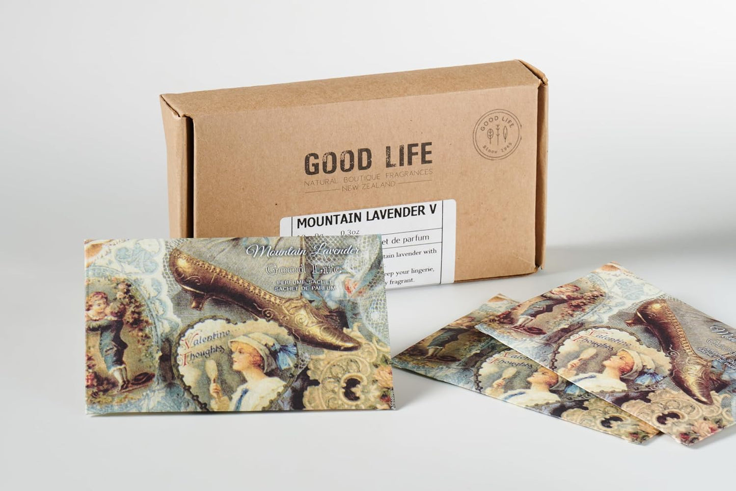 Good Life Mountain Lavender Scented Sachets | Designed in New Zealand | 12 Sachets