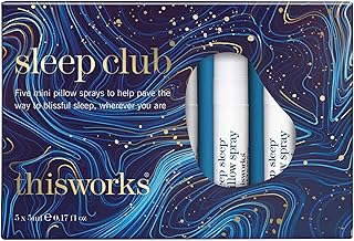 THISWORKS Sleep Club Set – 5 x Deep Sleep Pillow Spray 5ml – Mini Aromatherapy Sprays with Lavender, Chamomile & Vetivert