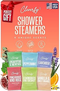 Cleverfy Shower Steamers Aromatherapy - Birthday Gifts for Women, Mom, Wife, Grandma, Her, Best Friend, Daughter, Sister, Teens & Girlfriend - 6 Tablets