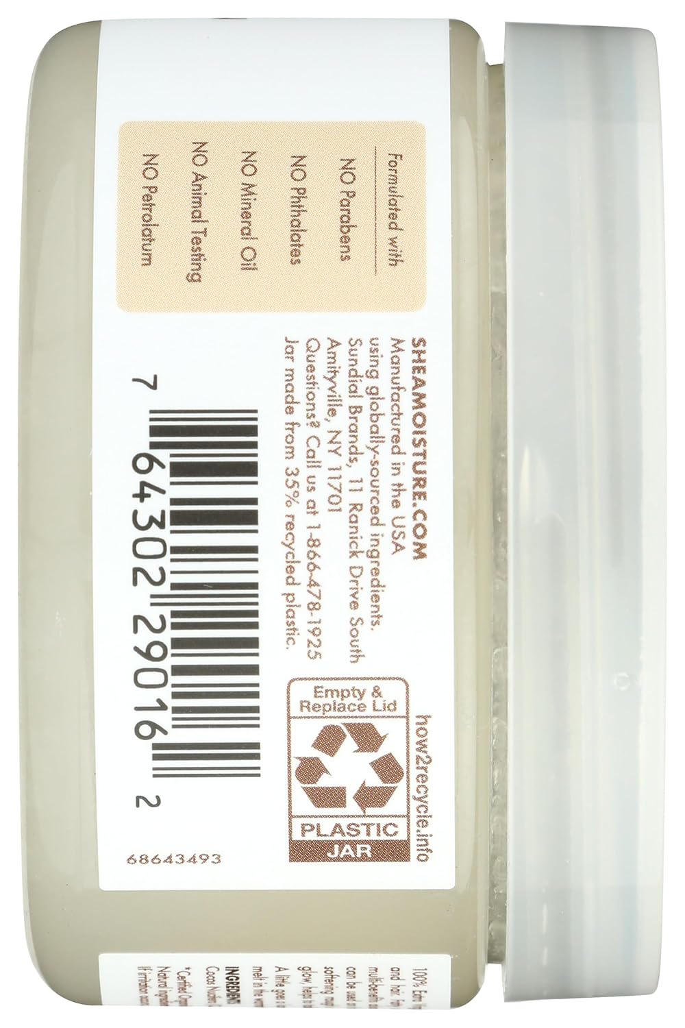 SheaMoisture 100% Extra Virgin Coconut Oil for Trial & Travel Nourishing for All Hair & Skin Types 3.2 oz
