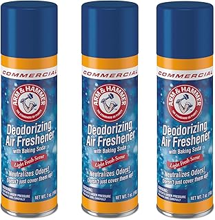Arm & Hammer 3320094170 Baking Soda Air Freshener, Aerosol, Light Fresh Scent, 7oz (3)