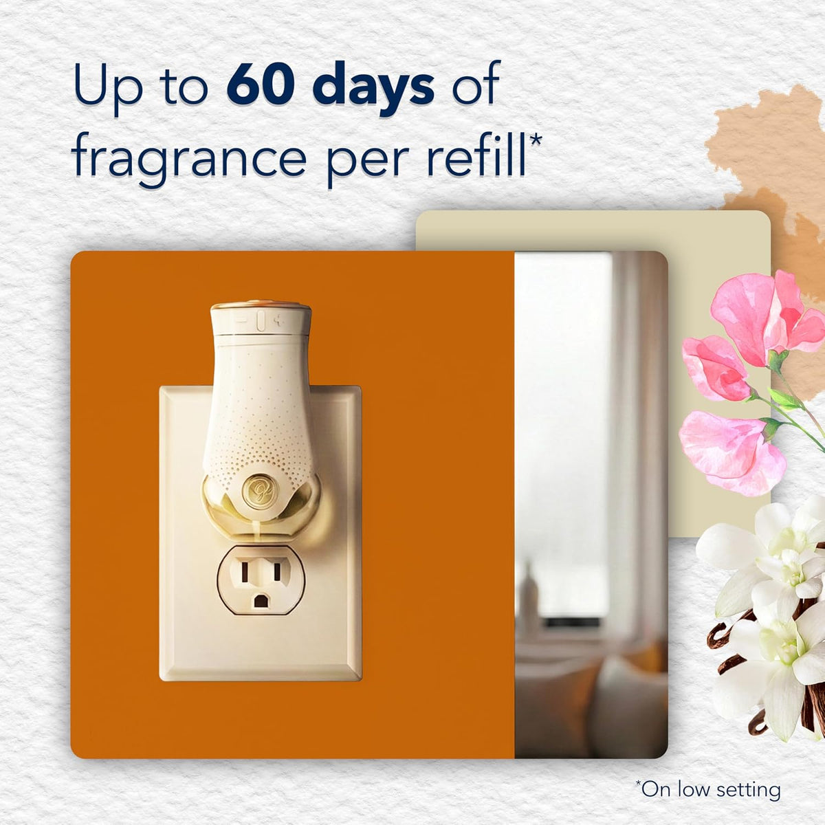 Glade PlugIns Refills Air Freshener, Scented Oil for Home and Bathroom, Sheer Vanilla Embrace, 1.34 Oz, 2 Count