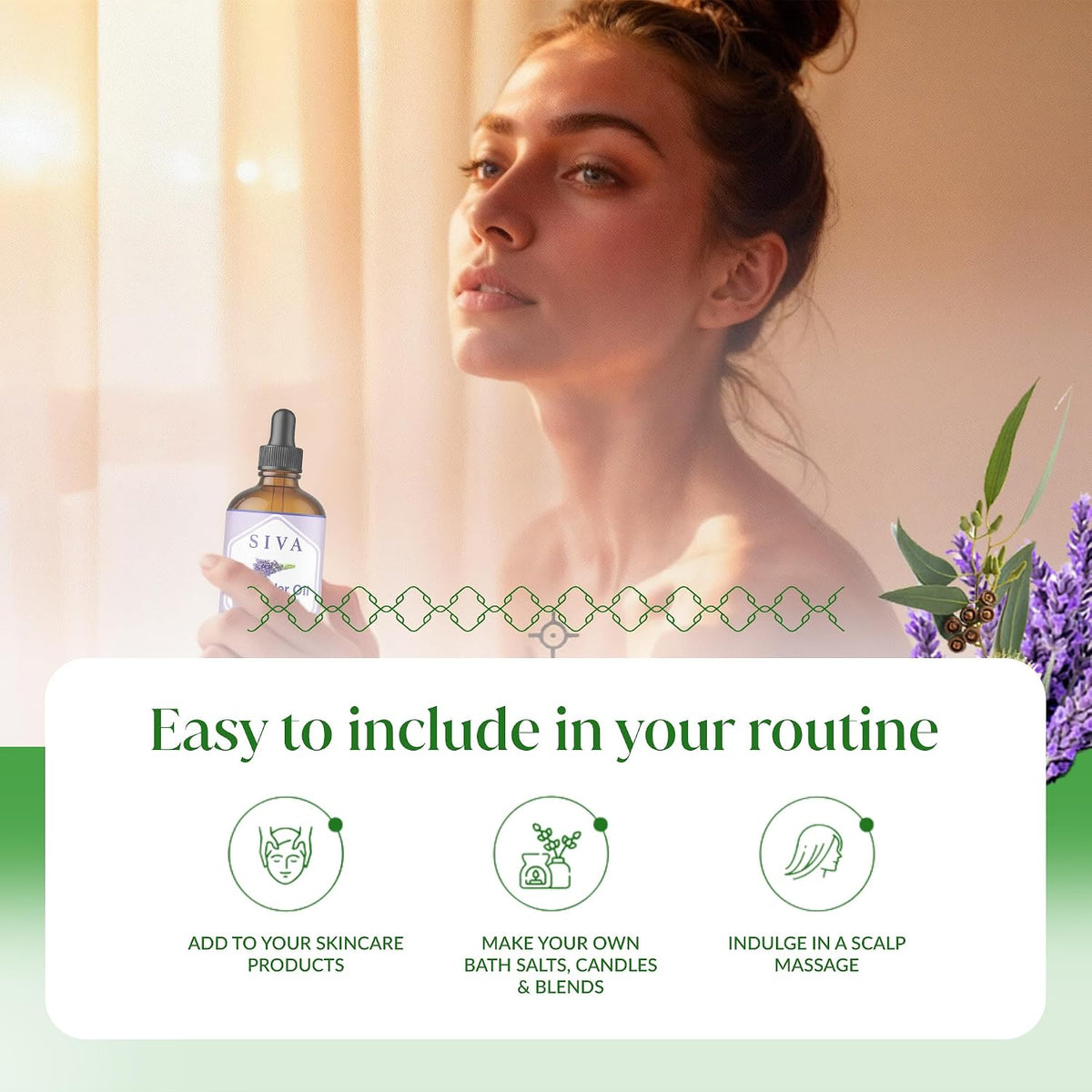Siva Lavender & Eucalyptus Essential Oil 4oz Bundle Super Saver Combo