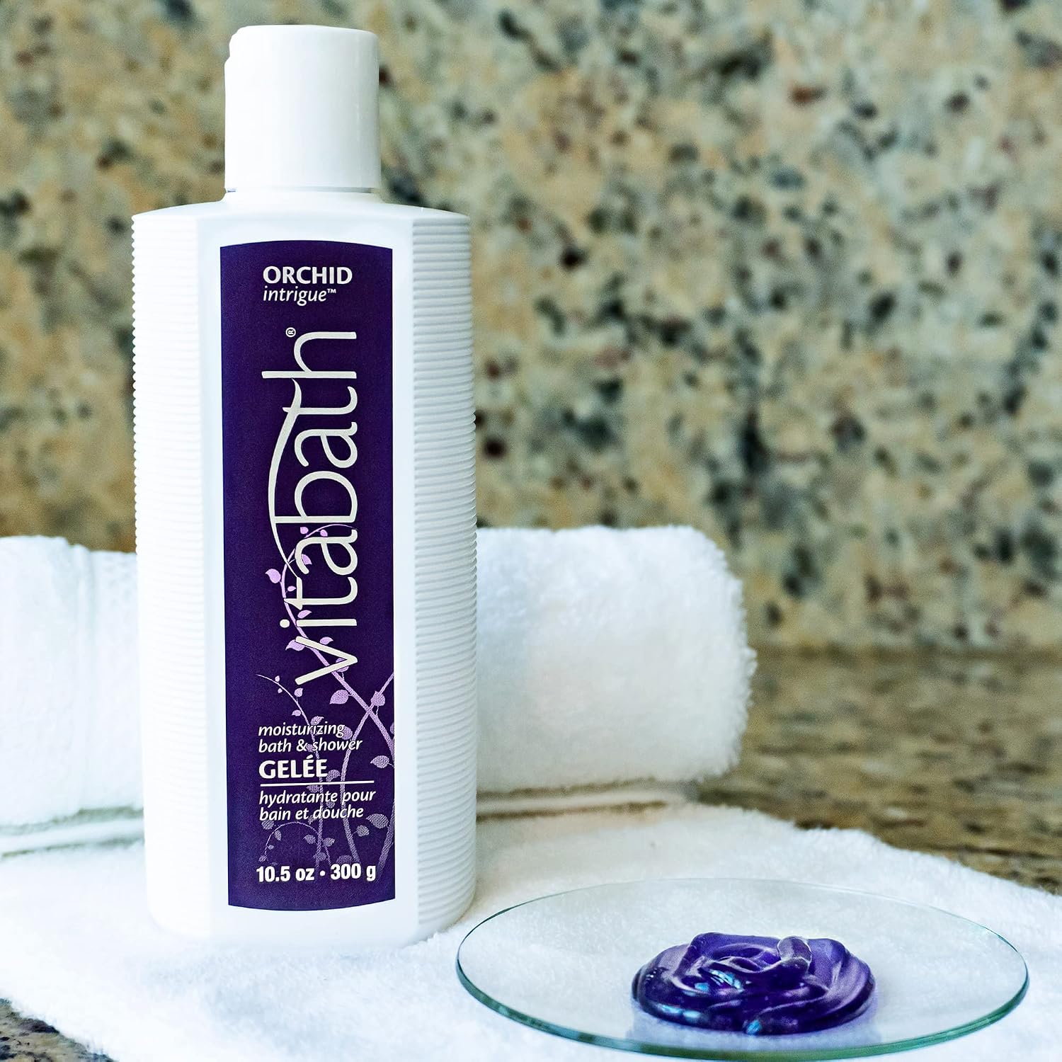 Vitabath Orchid Intrigue Moisturizing Bath & Shower Gel Wash Alluring Botanical Skin-Softening Hydrating & Soothing Skincare, Body Cleanser & Foaming Gelee Bath - Cruelty-Free - 10.5 oz