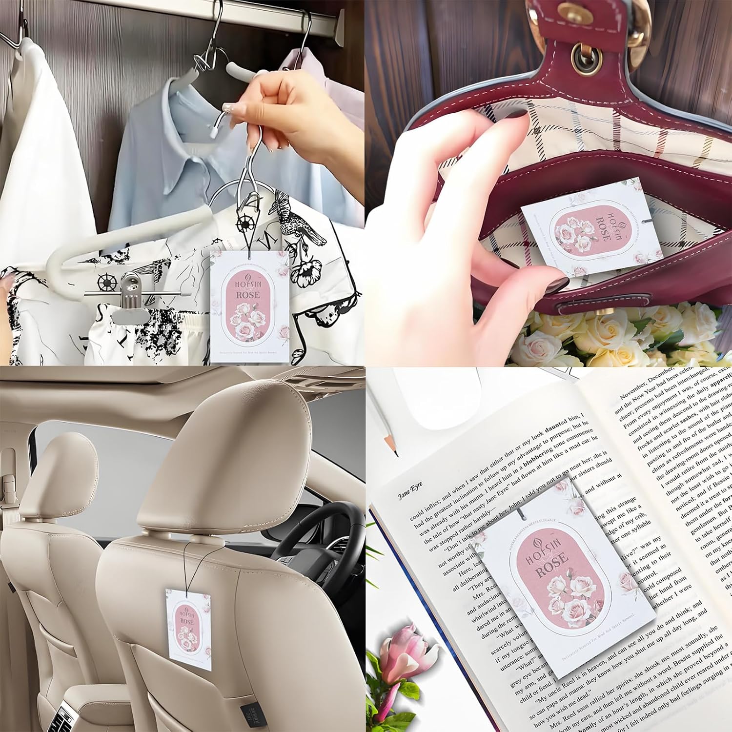 12 Packs Lavender Scented Sachets Air Freshener for Drawer and Closet, Long-Lasting Sachets Bags Drawer deodorizers Fresh Scents, Home Fragrance (Floral 6 Scent)