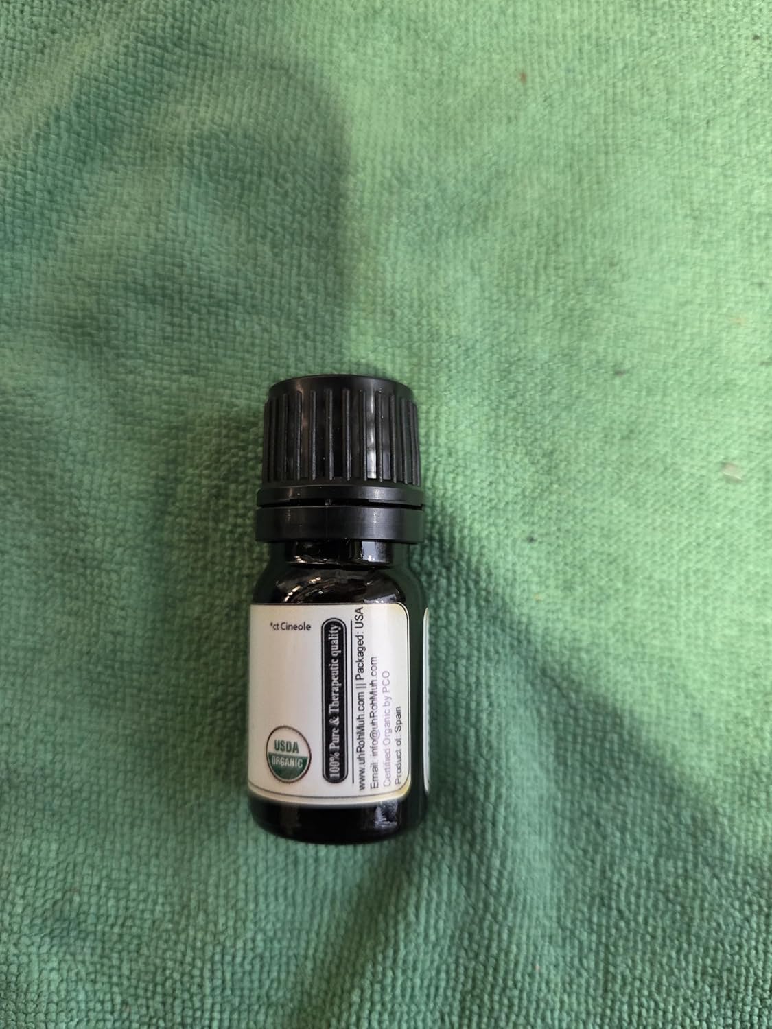 Organic Rosemary Essential Oil Chemotype Cineole | 100% Pure Steam Distilled Rosemary Oil | Fresh Herbaceous Aroma for Diffuser Aromatherapy, Massage Blends & DIY Recipes | Spain – 5ml