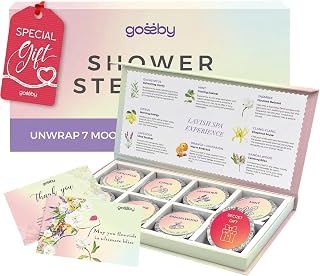 GOSSBY Shower Steamers Aromatherapy (8 Pcs) - Stress Relief Gift for Women Teen - Birthday, Thank You Gift for Coworker, Teachers Appreciation, Natural Essential Oils, Self Care Relaxation Home Spa