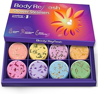 Shower Steamers Aromatherapy - 8 Pack Shower Bombs with Natural Essential Oils, Birthday Gifts for Women Self Care Relaxation Home SPA Stress Relief, Mothers Day Gifts for Mom, Her, Women