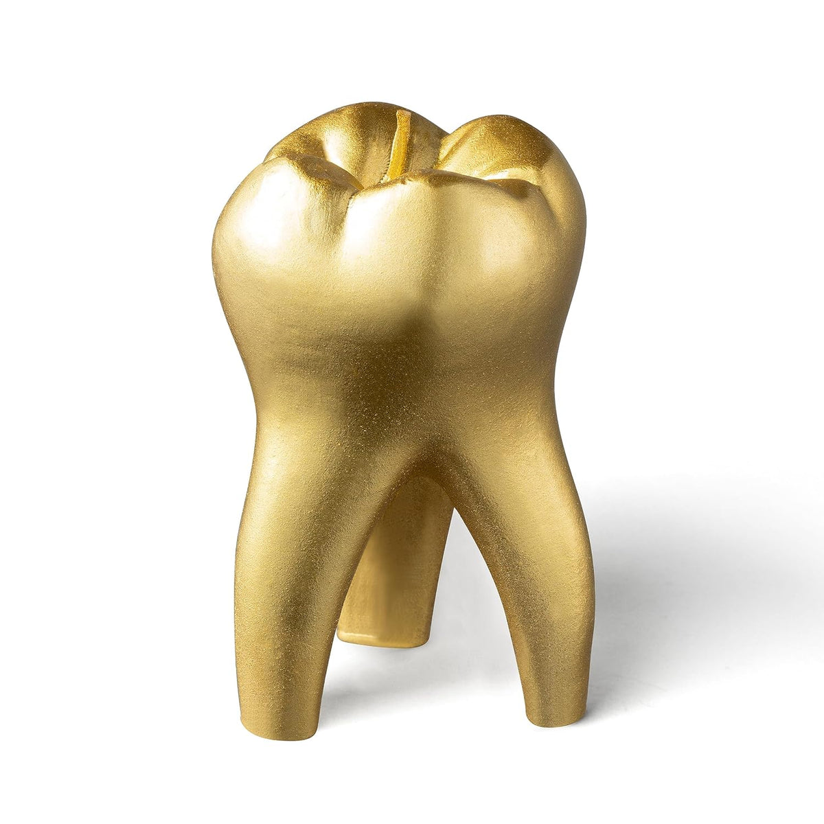 Zainpe Tooth Scented Candle Gold Dental Room Aesthetic Decor Pine Fragrance Long Lasting Candle Handmade Natural Soy Wax