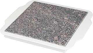 Food Warmer Plate - Microwavable 9-Inch Marble Hot Plate Keeps Food Warm Longer - Great for Parties, Family Gatherings, and Holidays