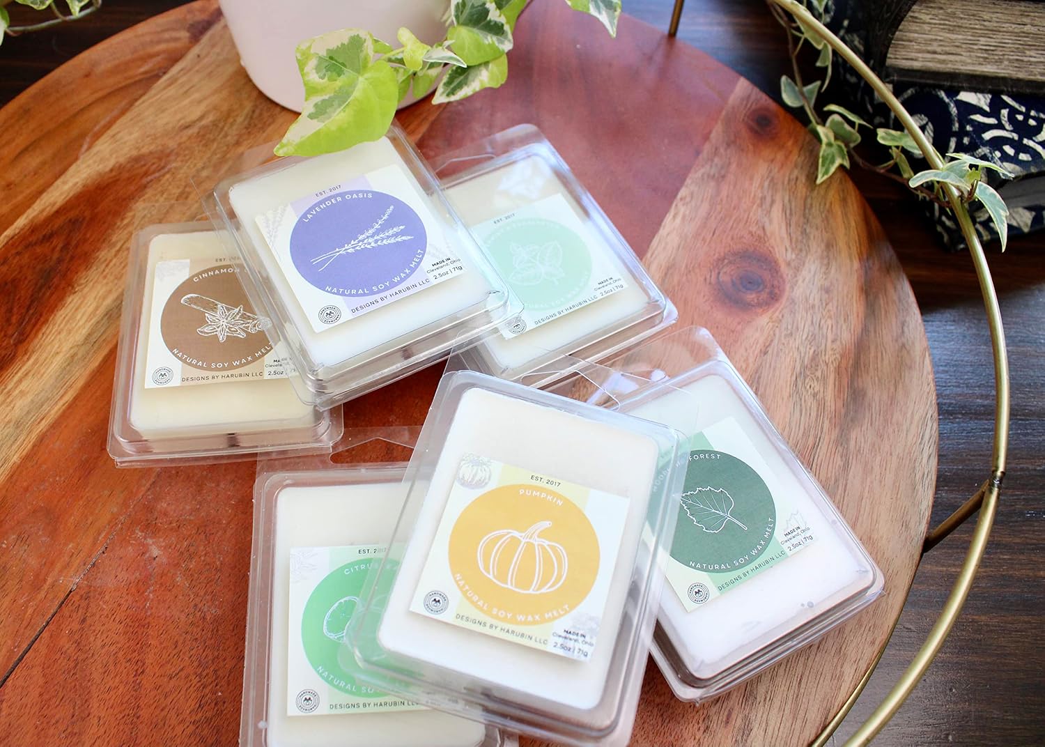 Soy Wax Melts | 2.5oz. Wax Melt | Soy Wax Melt Handmade | Scented Natural Soy Wax Melt | Clamshell Wax Melt (Apples & Maple Bourbon)
