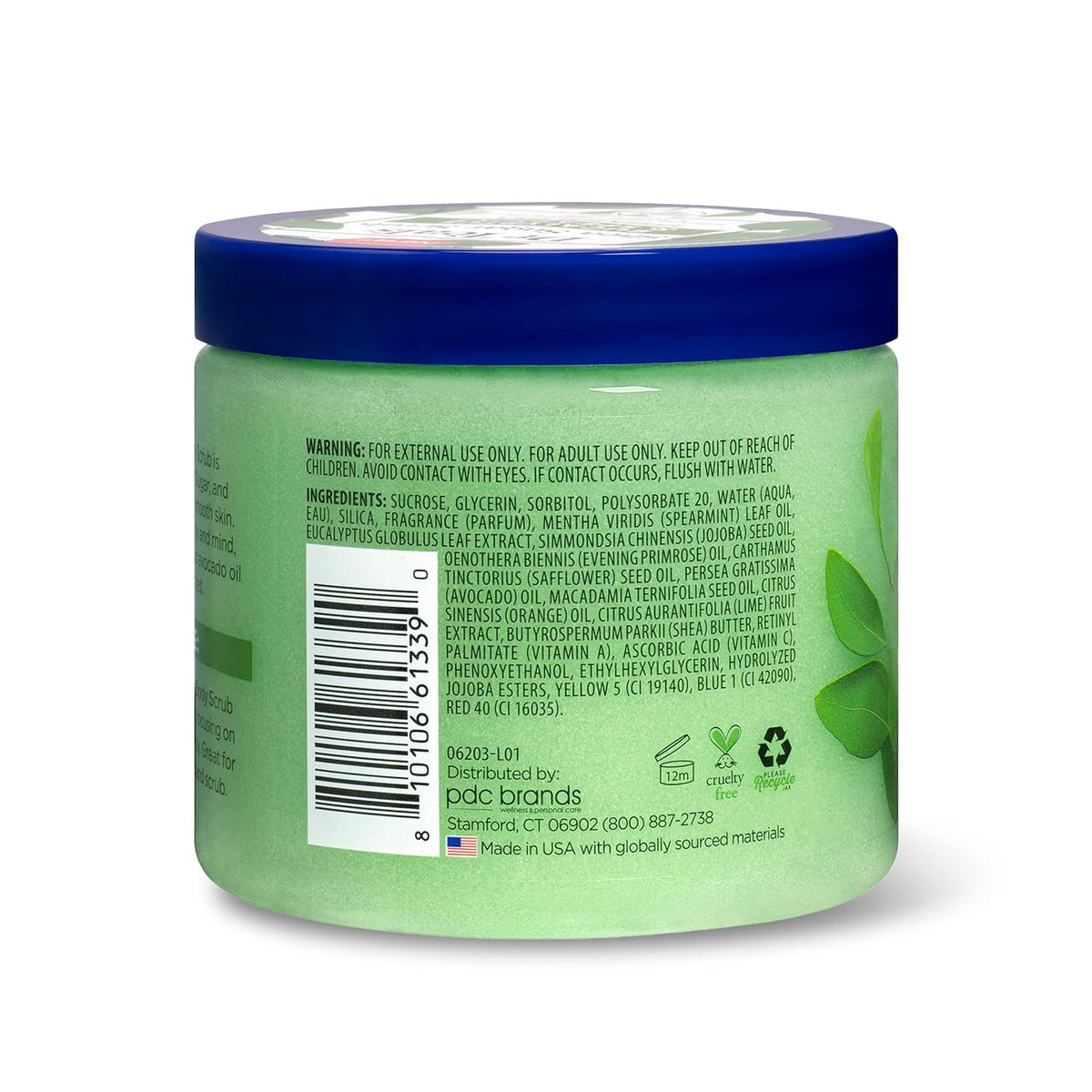 Dr Teal's Shea Sugar Scrub, Eucalyptus &amp; Spearmint Essential Oils, 19 oz (Pack of 3)