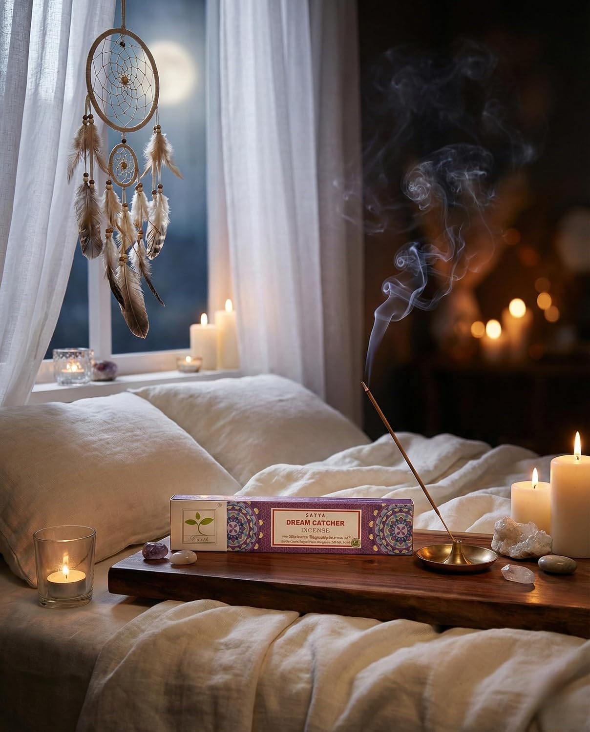 Earth Satya Dream Catcher Masala Incense Sticks Pack of 6 (15g Each) Premium Handcrafted Incense for Meditation, Yoga & Daily Rituals