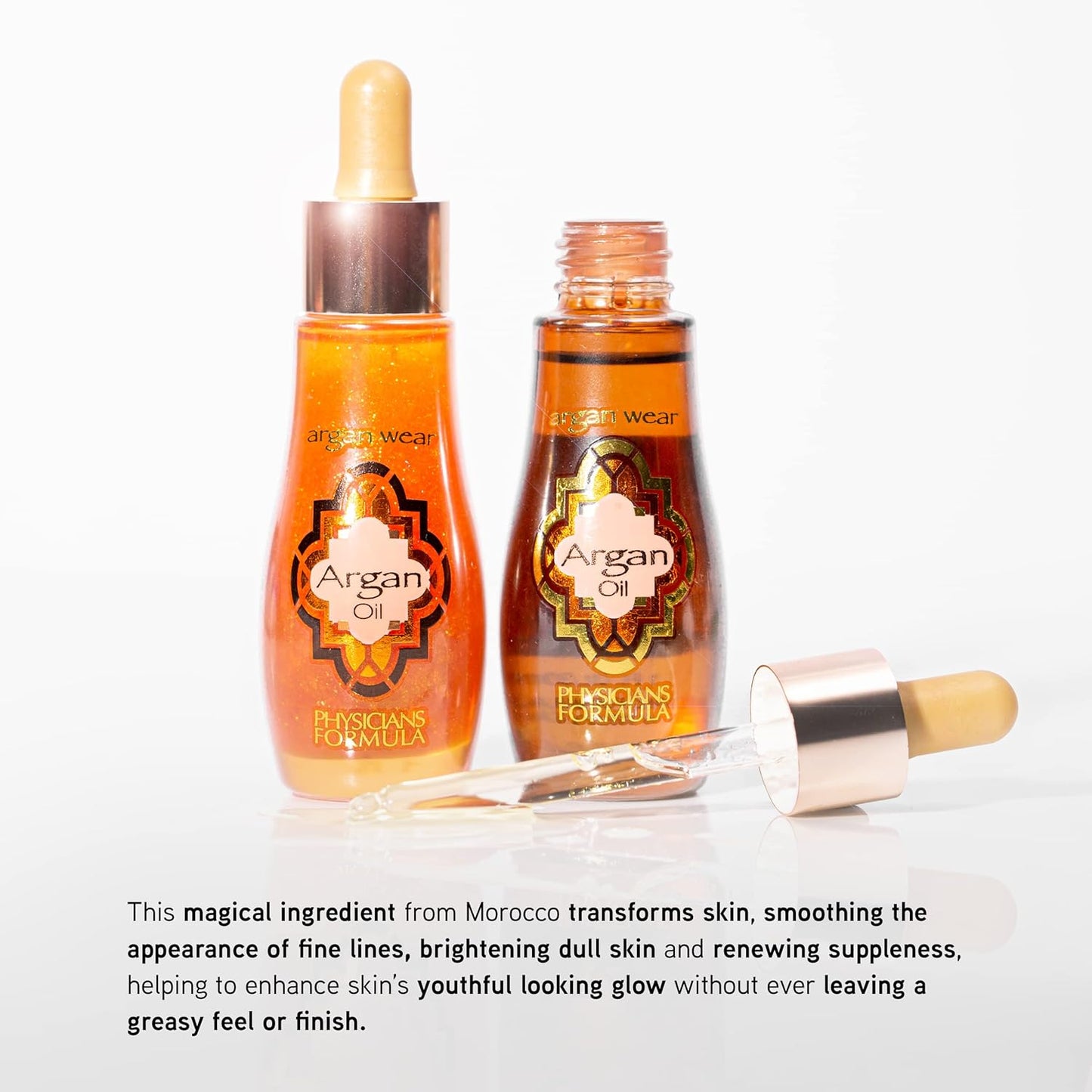 Physicians Formula Argan Face Serum Wear Ultra-Nourishing Argan Oil, Acne Treating, Skin Healing, Inflammation And Redness Correction