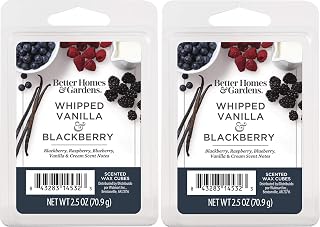 Better Homes and Gardens Scented Wax Cubes 2.5oz 2-Pack (Whipped Vanilla and BlackBerry)