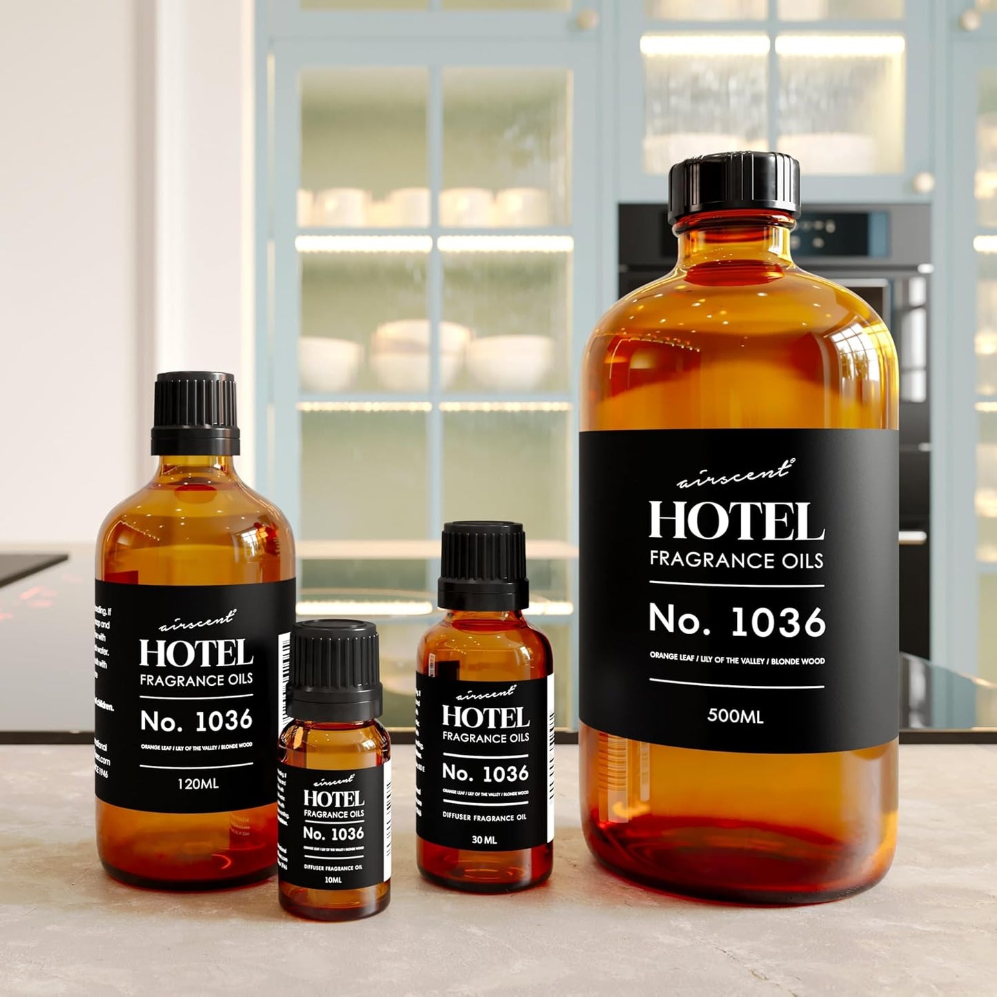 AirScent Hotel Diffuser Oil No. 1036 Inspired by The Las Vegas Venetian-Inspired Hotel Scent - 500 mL, 16.9 fl oz Bottle - Fragrance Oil for Ultrasonic and Waterless Diffusers and Crafting