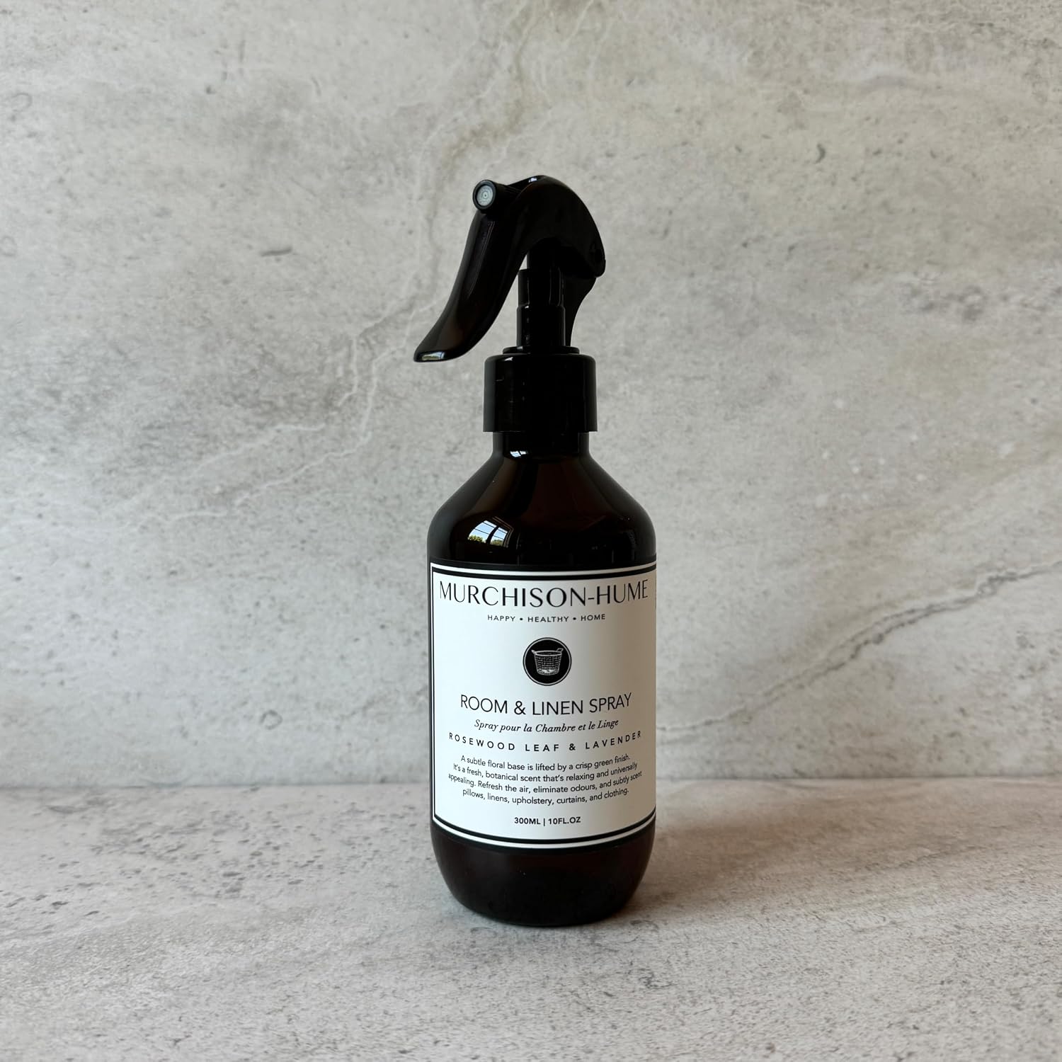 Murchison-Hume Luxury Room & Linen Spray – Rosewood Leaf & Lavender | Eco-Conscious, Plant-Based Fabric Mist & Air Freshener | Long-Lasting Scent, 10 fl oz