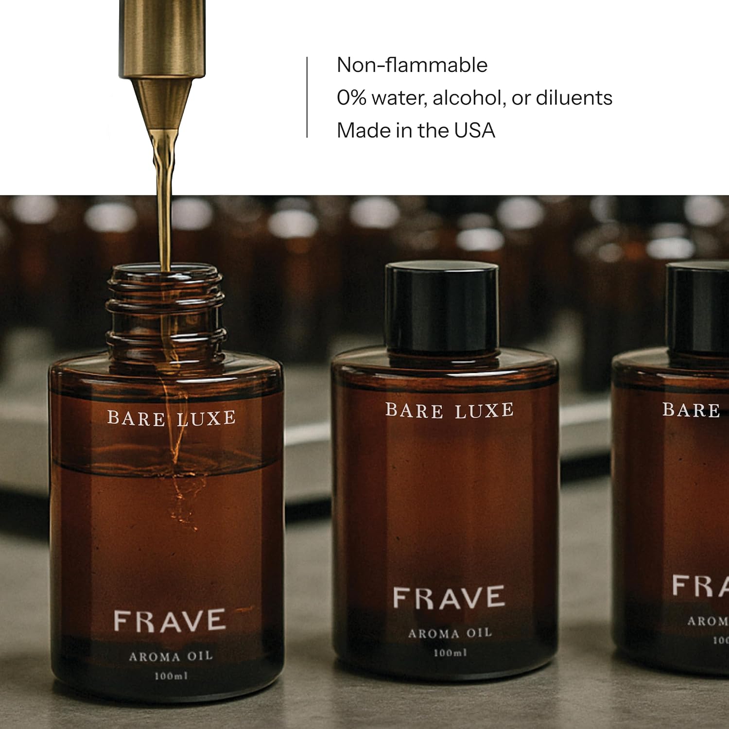 Bare Luxe Hotel Diffuser Oil, 100ml, 3.38 oz Aroma Oil, Scent Inspired by Victoria’s Secret Bare Fragrance, Aromatherapy Refill Fragrance for Waterless Cold Air Diffusers, Home, Office, Hotel
