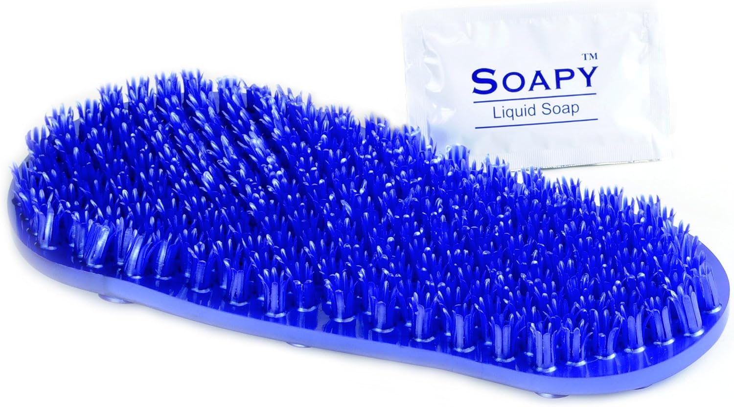 Soapy Soles Foot Scrubbing Pad & Massager, Pearl Blue