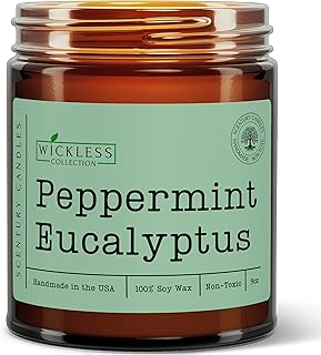 Wickless Peppermint Eucalyptus Scented Candles for Candle Warmer Lamp, Many Scents to Choose, 100% Non-Toxic Soy Wax, Candle Melts for Warming Plate, Handmade in The USA (Peppermint Eucalyptus)
