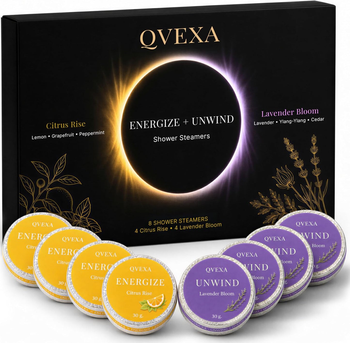 Shower Steamers Aromatherapy – Essential Oil Shower Tablets for Women | Two scents. One ritual. Shower bombs, lavender & stress relief aromatherapy – shower tabs, spa scents, gifts for women & men.