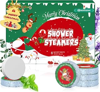 Shower Steamers Aromatherapy, 6-Pack Shower Bombs | Christmas Stocking Stuffers for Adults Women Men Teens White Elephant Birthday Gifts, Organic Essential Oil Home Spa Relaxing