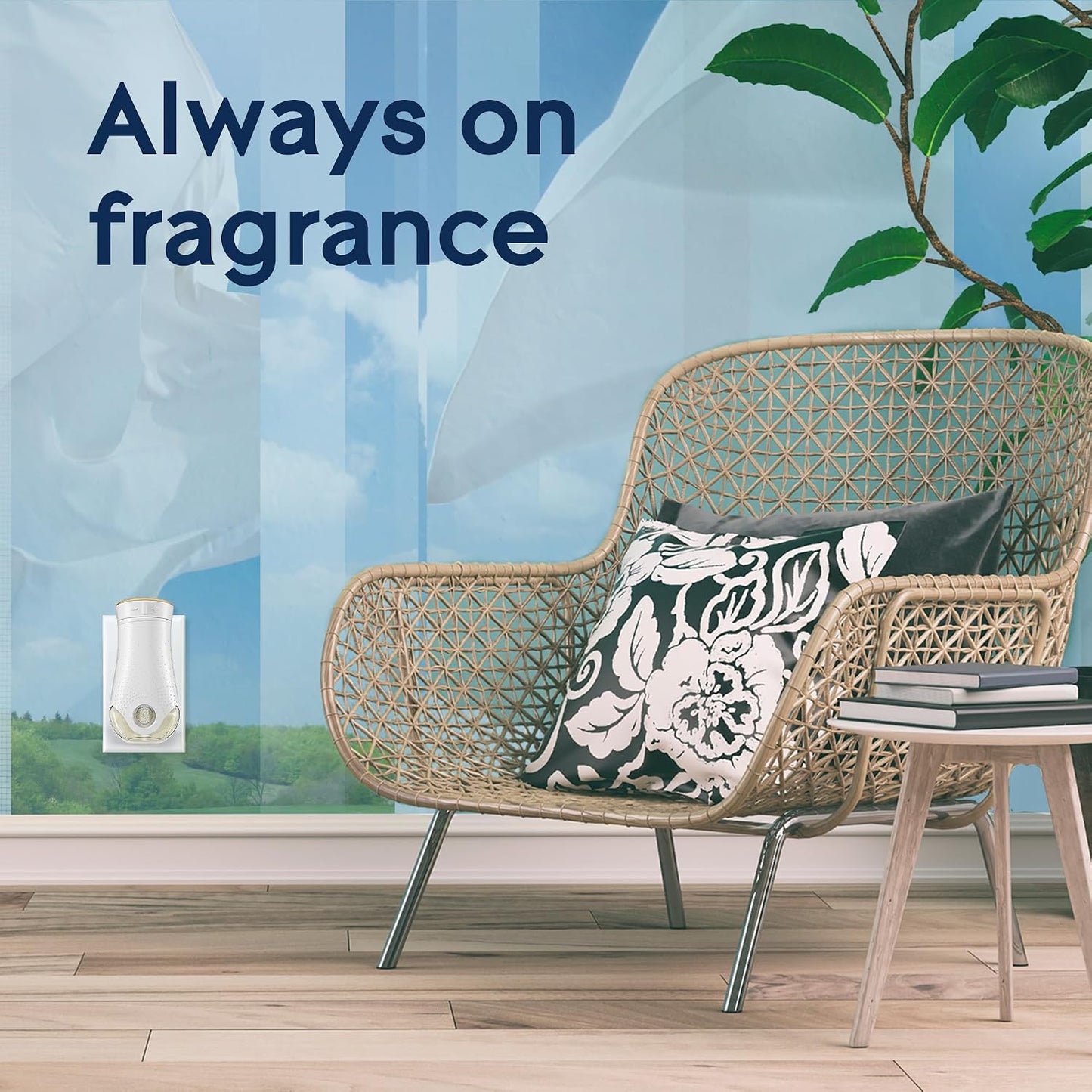 Glade PlugIns Air Freshener Starter Kit, Scented and Essential Oils for Home and Bathroom, Clean Linen, 4.02 Fl Oz, 2 Warmers and 6 Refills