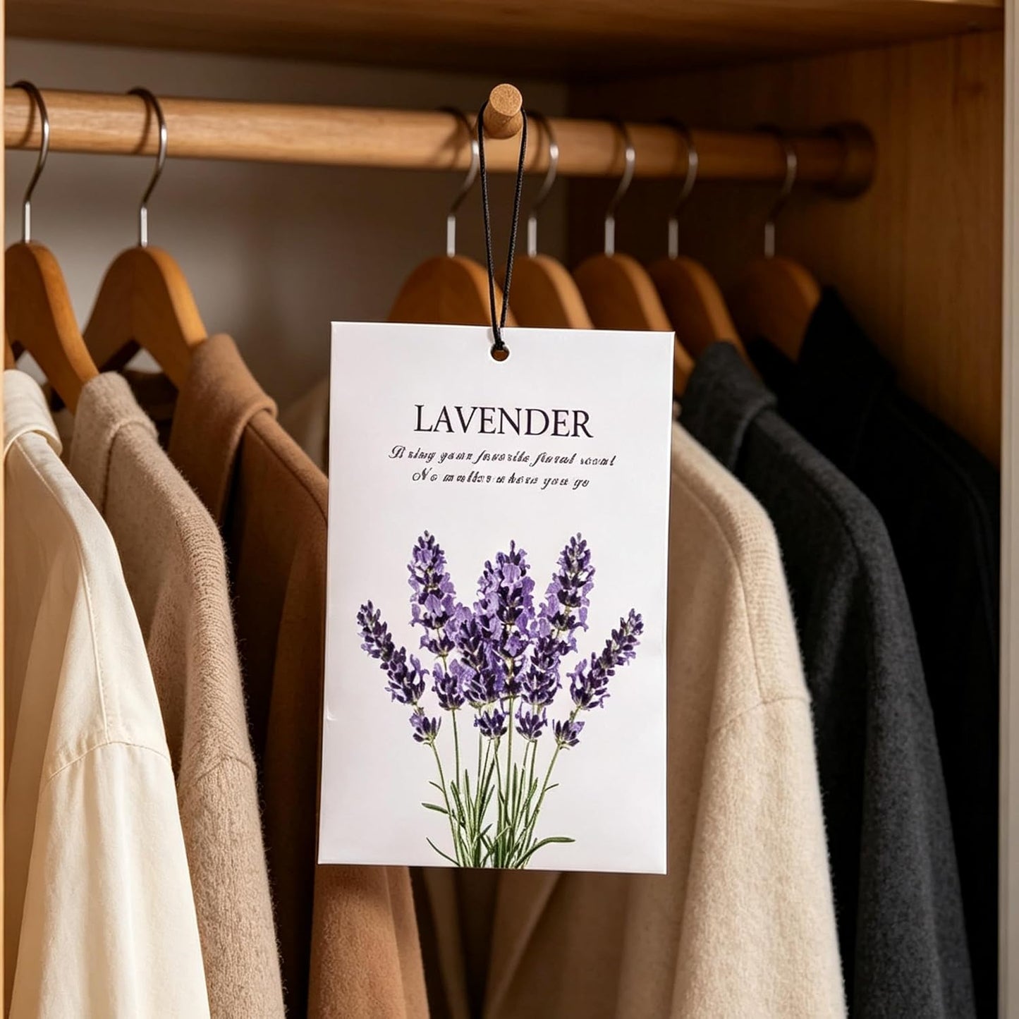 8-Pack Lavender Jasmine, and Cedarwood Scented Sachets Set, Car Rearview Mirror Air Freshener for Drawers Closets Shoe Cabinet, Bathroom, Long-Lasting Fragrance for Women Men Friends Wife