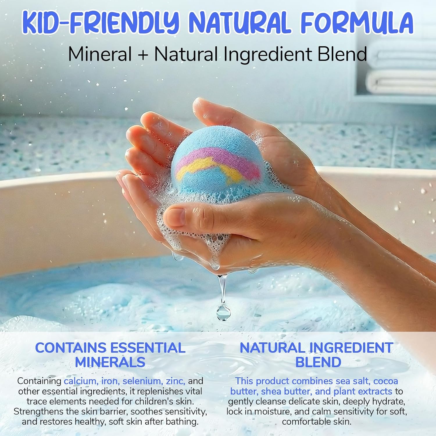 12pcs Bath Bombs for Kids – Bath Bombs with Toys Inside, Fun, Educational, and Child-Safe Natural Bath Bombs with Toys, Great Gift for Kids’ Birthdays & Christmas