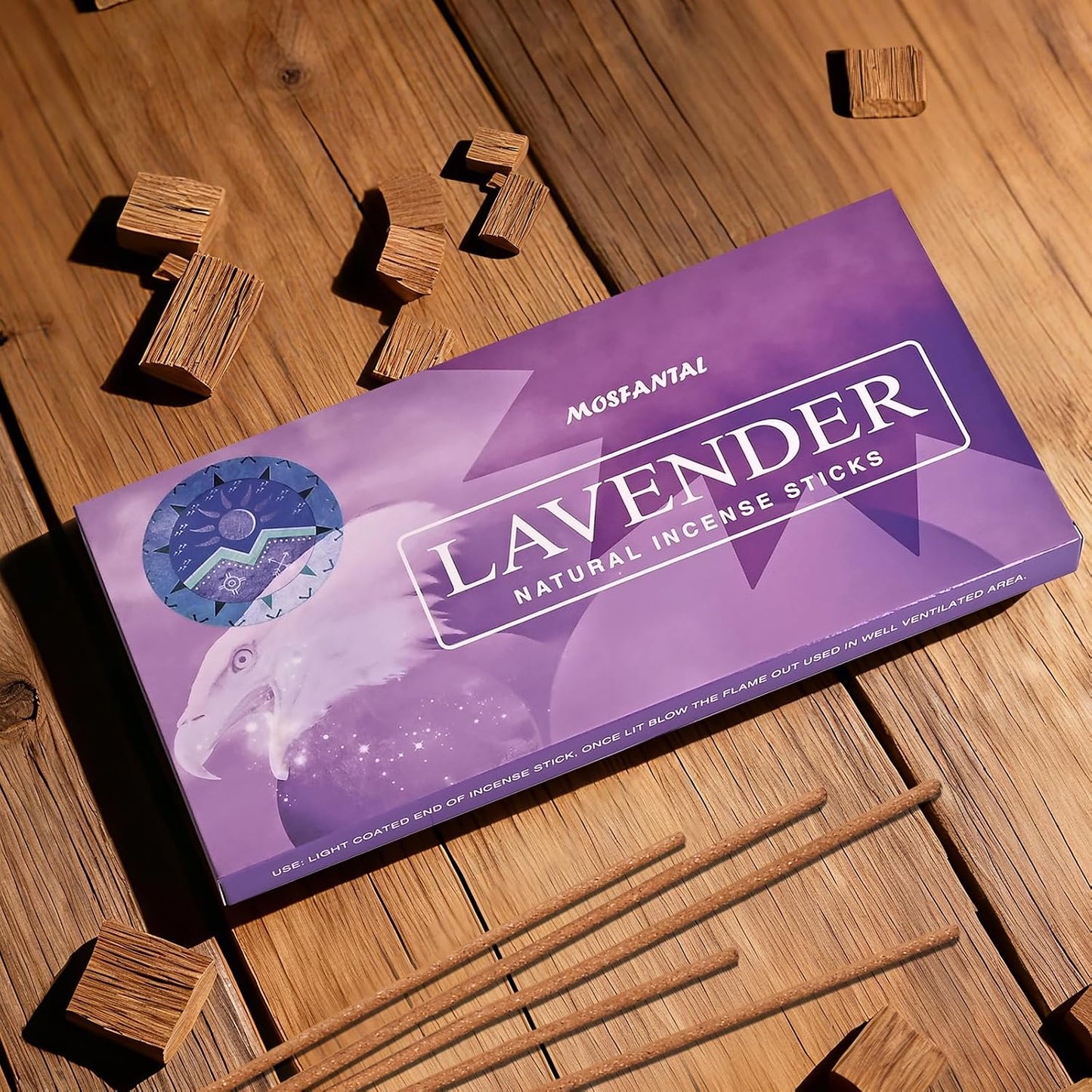 Lavender Incense Sticks - Natural Incense for Relaxation, Meditation and Creating a Serene Atmosphere(100 Sticks & 1 Burner Holder)