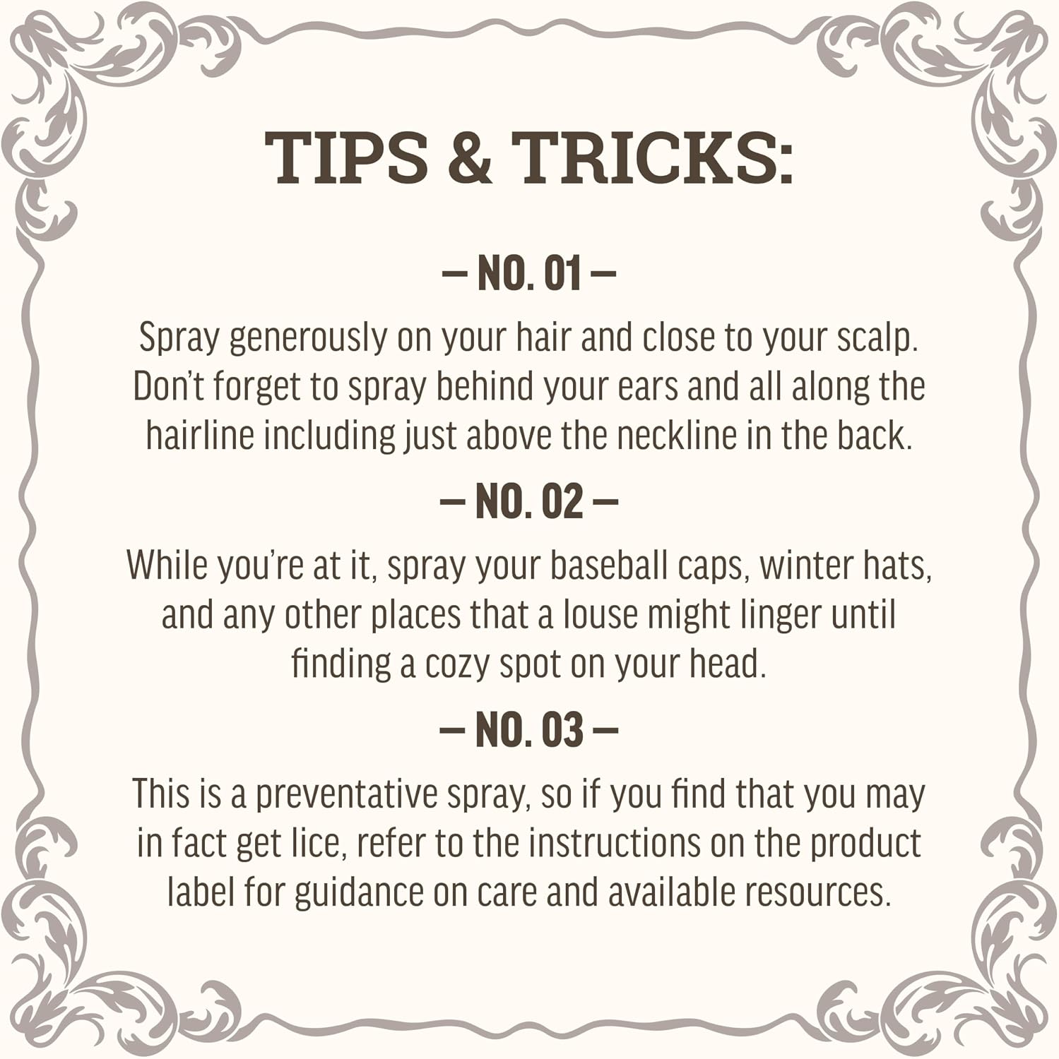 Keep Away Lice Preventative Spray for Hair, Bedding, Coats and Backpacks - Safe, Non-Toxic - Organic Essential Oils of Peppermint, Lemon and Rosemary - 8 fl oz - 2 Pack