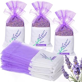 FOMIYES Sachet Bags 30-Pack Empty Lavender Sachet Bags Drawstring Jewelry Bag Breathable Mesh Storage Pouches for Lavender, Spice and Herbs