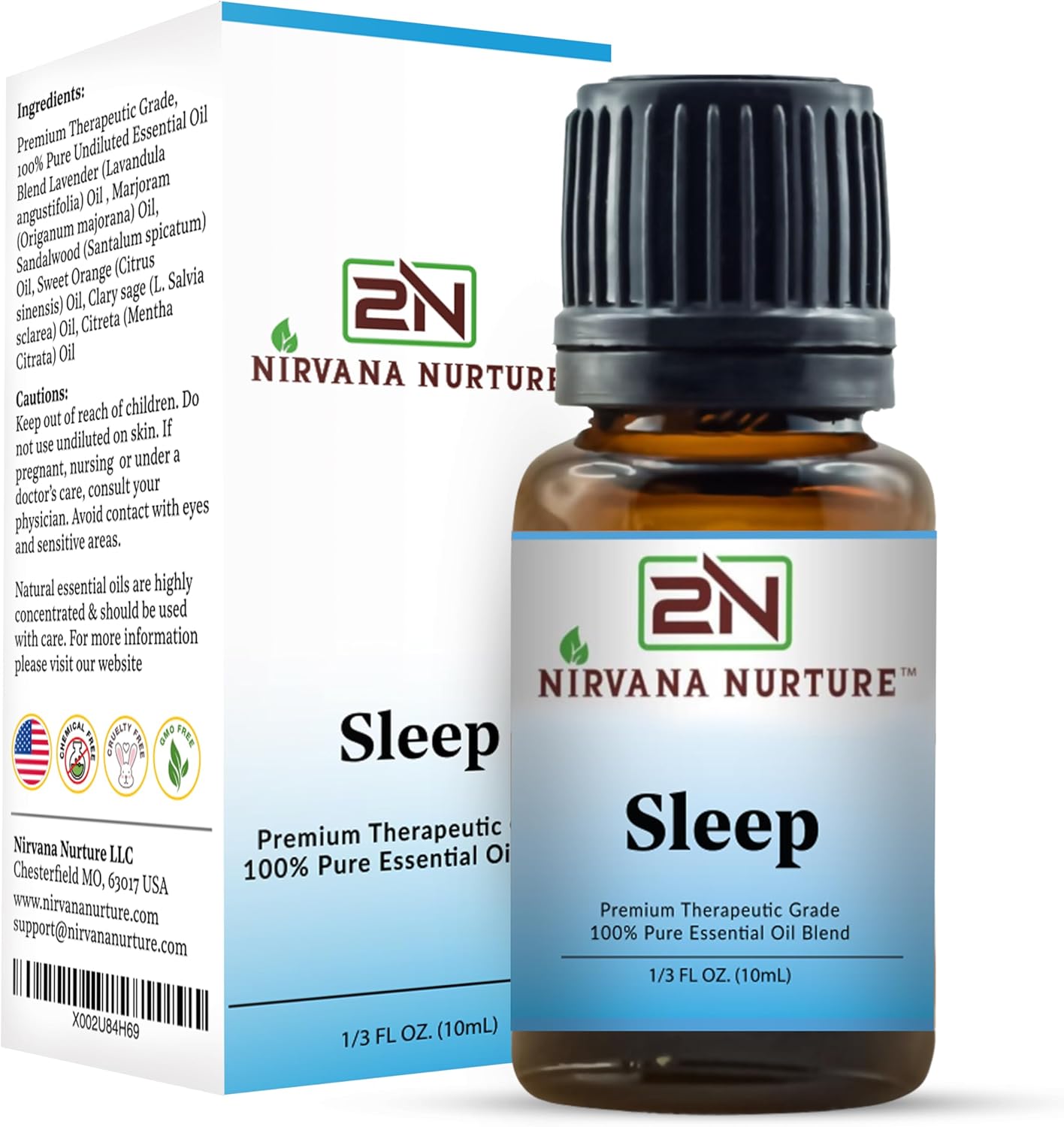 Sleep Blend,100% Pure and Premium, Undiluted, Sleep, Aromatherapy, Calm, Relax