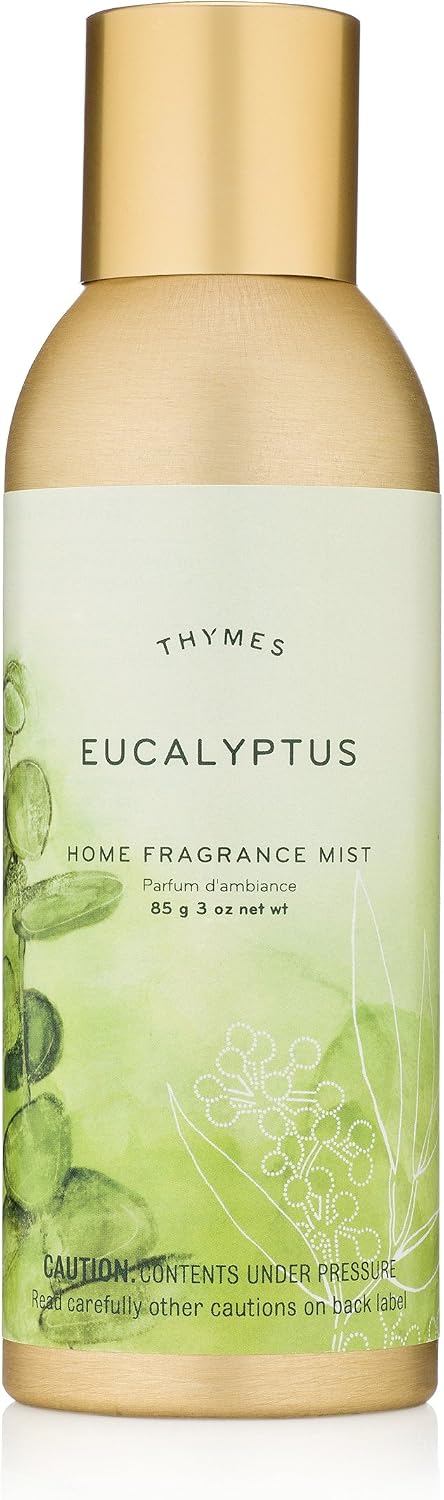Thymes Home Fragrance Mist – Room Air Fresheners for Home Long Lasting – Air Freshener Spray – Scented Room Spray with Notes of Eucalyptus Oil, Italian Lemon, Fir, & Petitgrain (Eucalyptus, 3 oz)