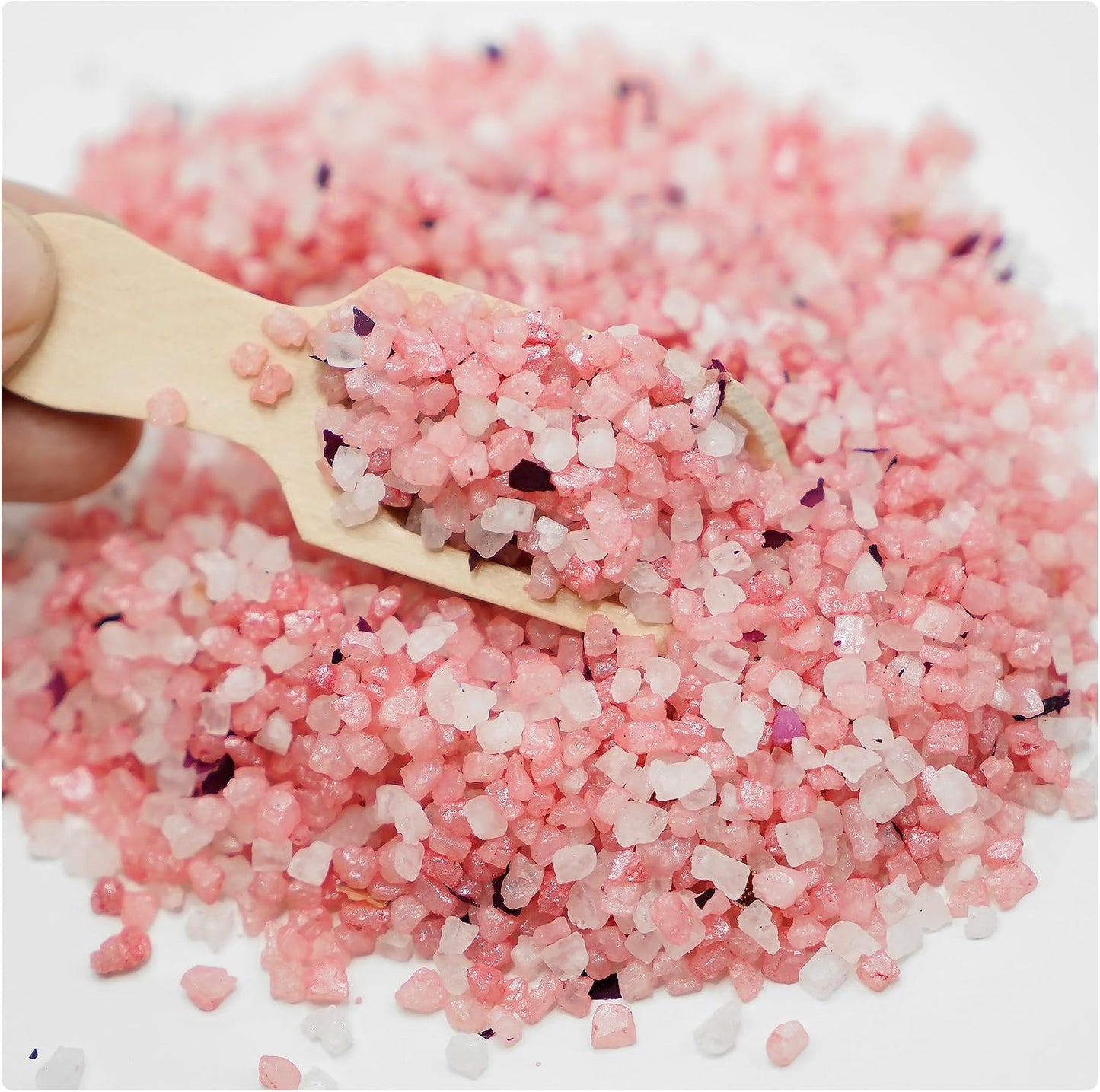 Bath Salts for Women Relaxing, Anniversary Birthday Gift Set, 6 Individually Wrapped with Natural Sea Salt, Minerals and Dried Flowers, Spa Bath & Foot Soak, Self Care for Women and Men, 6 Scents