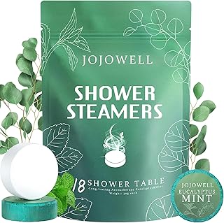 Shower Steamers Aromatherapy 18 Pack - Eucalyptus for Shower, Birthday Gifts for Women Men, Fathers Day Gift for Dad Husband from Wife Daughter, Nasal Relief Self Care Spa Gifts, Eucalyptus & Mint