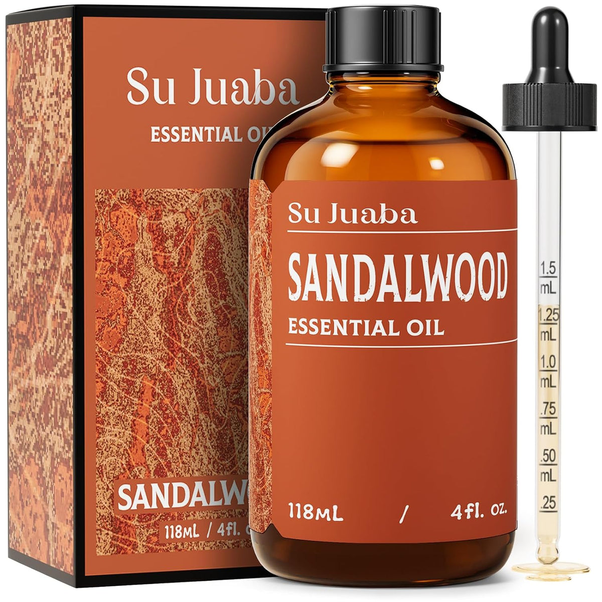 SU JUABA Sandalwood Oil 4 Fl Oz
