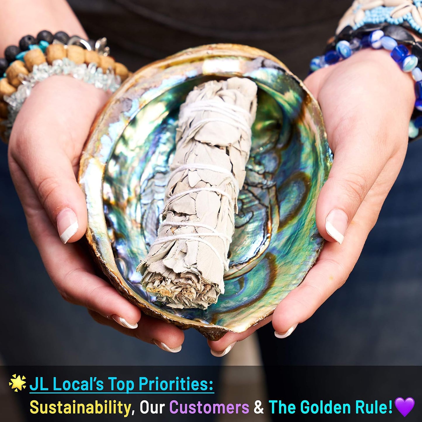 White Sage Smudging Kit Smudge Stick Gift Kit | Instructions & Blessings Included, Beginner's Kit