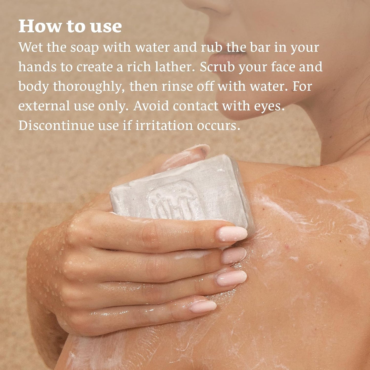Dead Sea Mud Soap - Purifying Mineral-Rich Face & Body Bar - Natural Bar Soap with Olive Oil, Sweet Almond Oil, Vitamin E, and Dead Sea Mud Harvested from Jordan