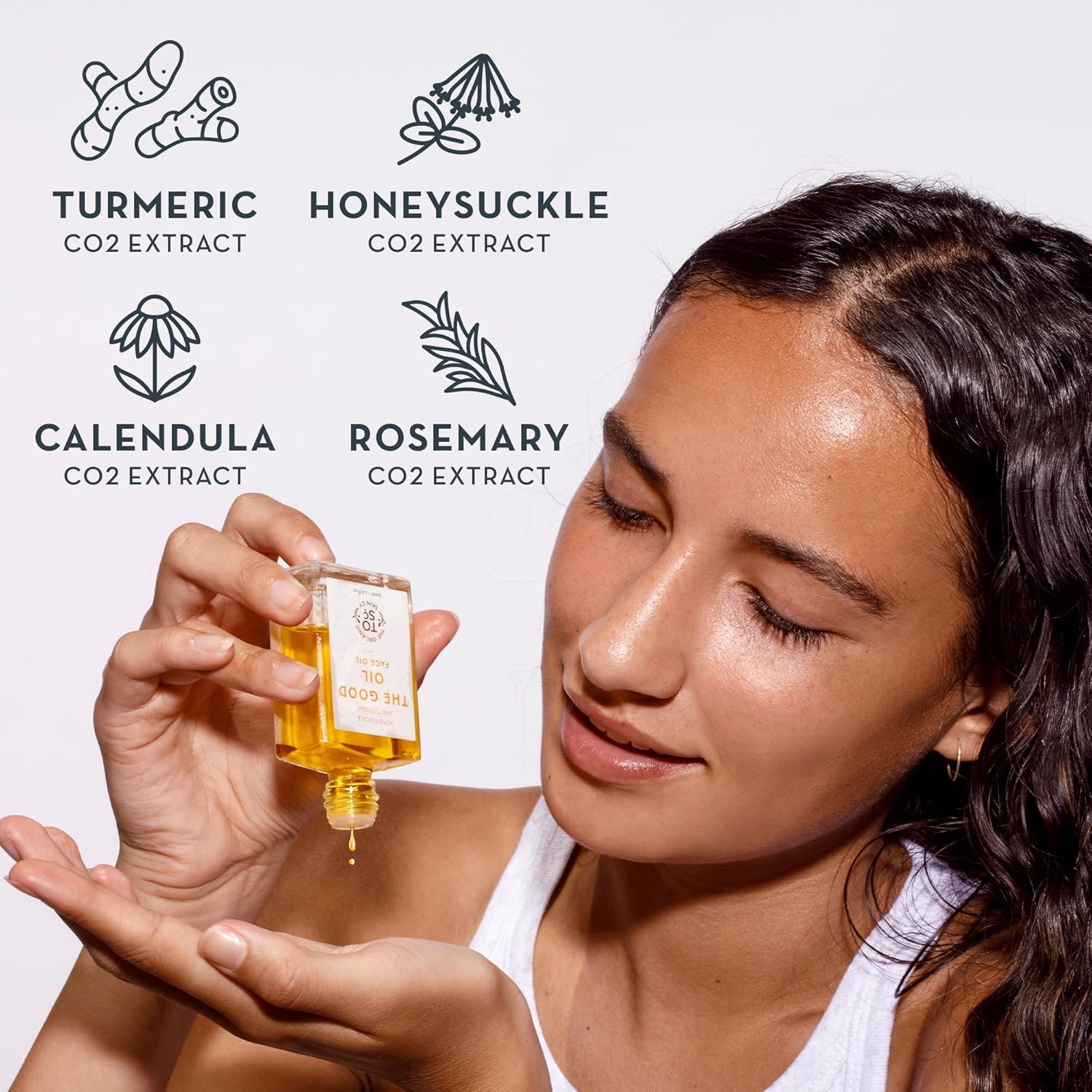 Gua Sha Oil for Face Care - Skin Brightening Serum for Dark Spots Fine Lines & Wrinkles with Organic Jojoba Calendula Sunflower & Turmeric Oil for Face Hydration Glow & Even Skin Tone (30mL)