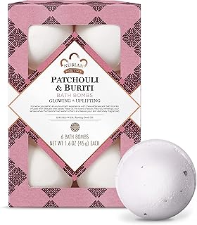 Nubian Heritage Bath Bombs Patchouli and Buriti Uplifting Bath and Body Products 1.6 oz 6 Count (Pack of 1)