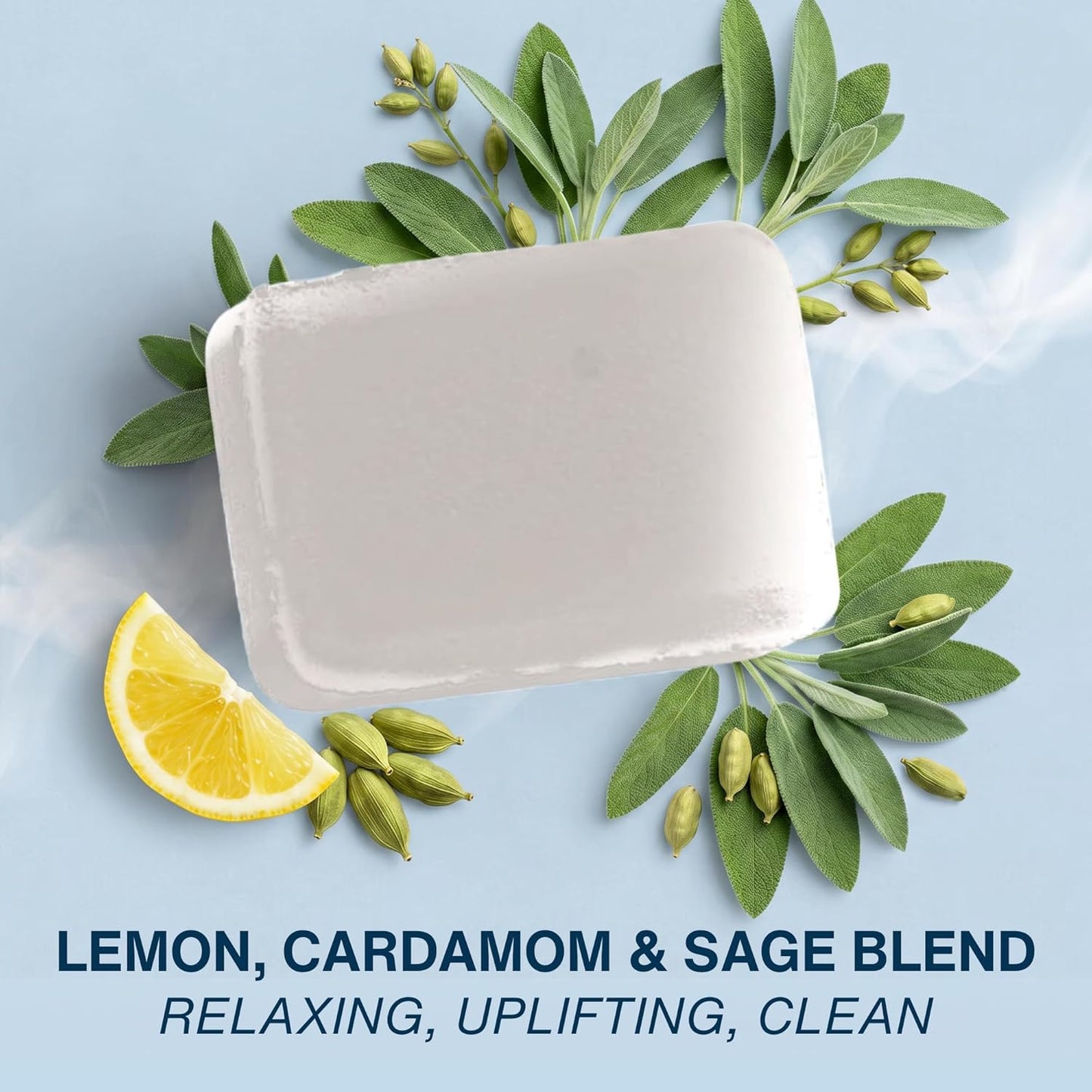 Water Scents Solid Air Freshener Bar – Eucalyptus & Spearmint Scent – Long-Lasting, Natural Aromatic Freshness | Handmade & Vegan