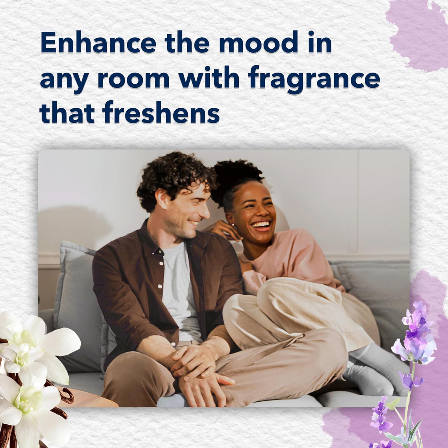 Glade PlugIns Refills Air Freshener, Scented and Essential Oils for Home and Bathroom, Lavender & Vanilla , 1.34 Fl Oz, 2 Count (Pack of 1)