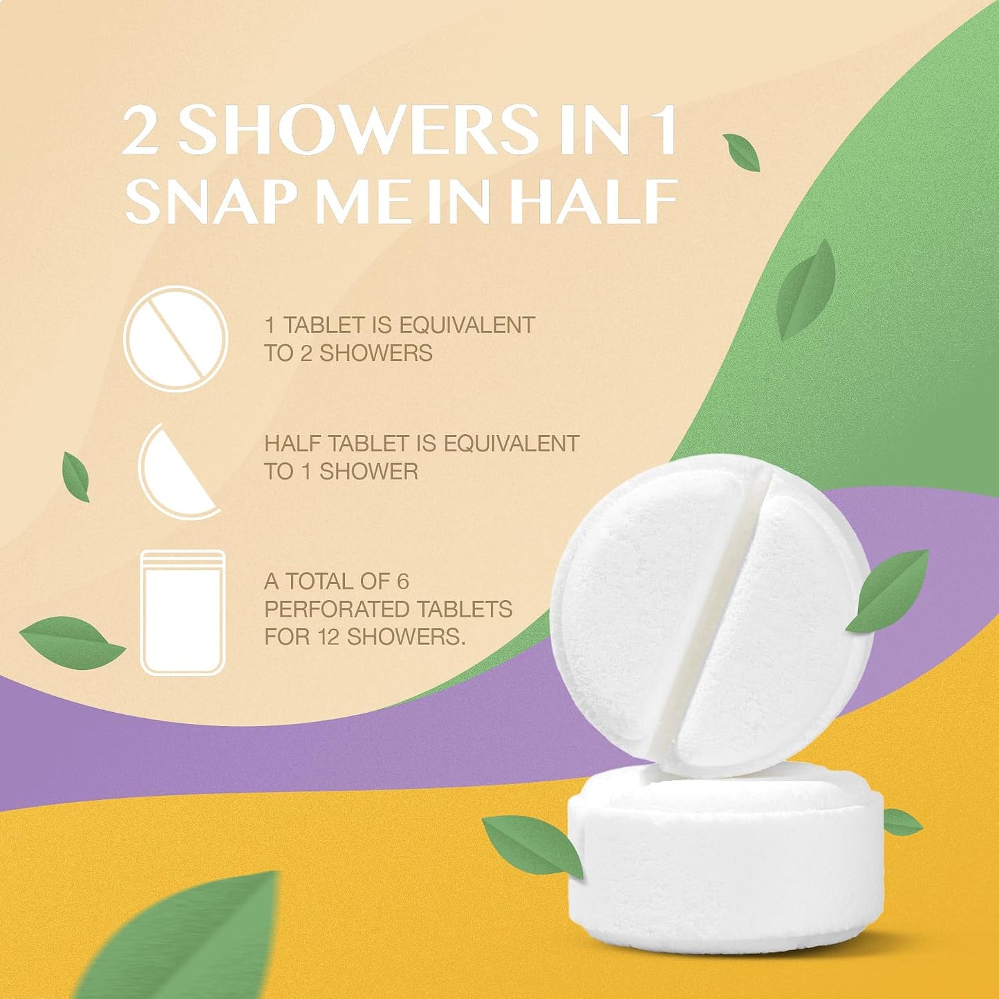 Eucalyptus Shower Steamers by Terra Essentials – 12 Showers Aromatherapy Tablets with Eucalyptus & Mint, Natural, Made in USA, Stress Relief & Relaxation Gift